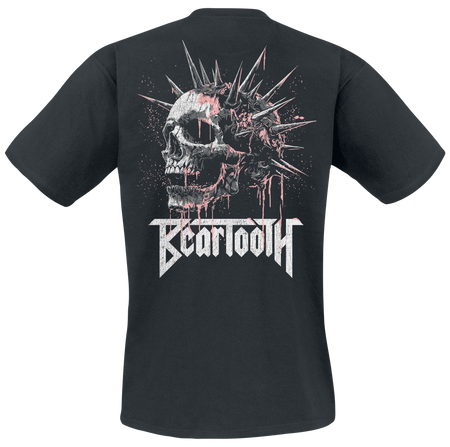 T-Shirt Manches courtes  de Beartooth - Spike Skull - S à XXL - pour Homme - noir - Beartooth - View 2