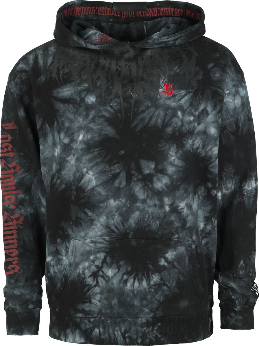 Sweat-shirt à capuche  de Rock Rebel by EMP - Lost Souls - S à XXL - pour Homme - gris - Rock Rebel by EMP
