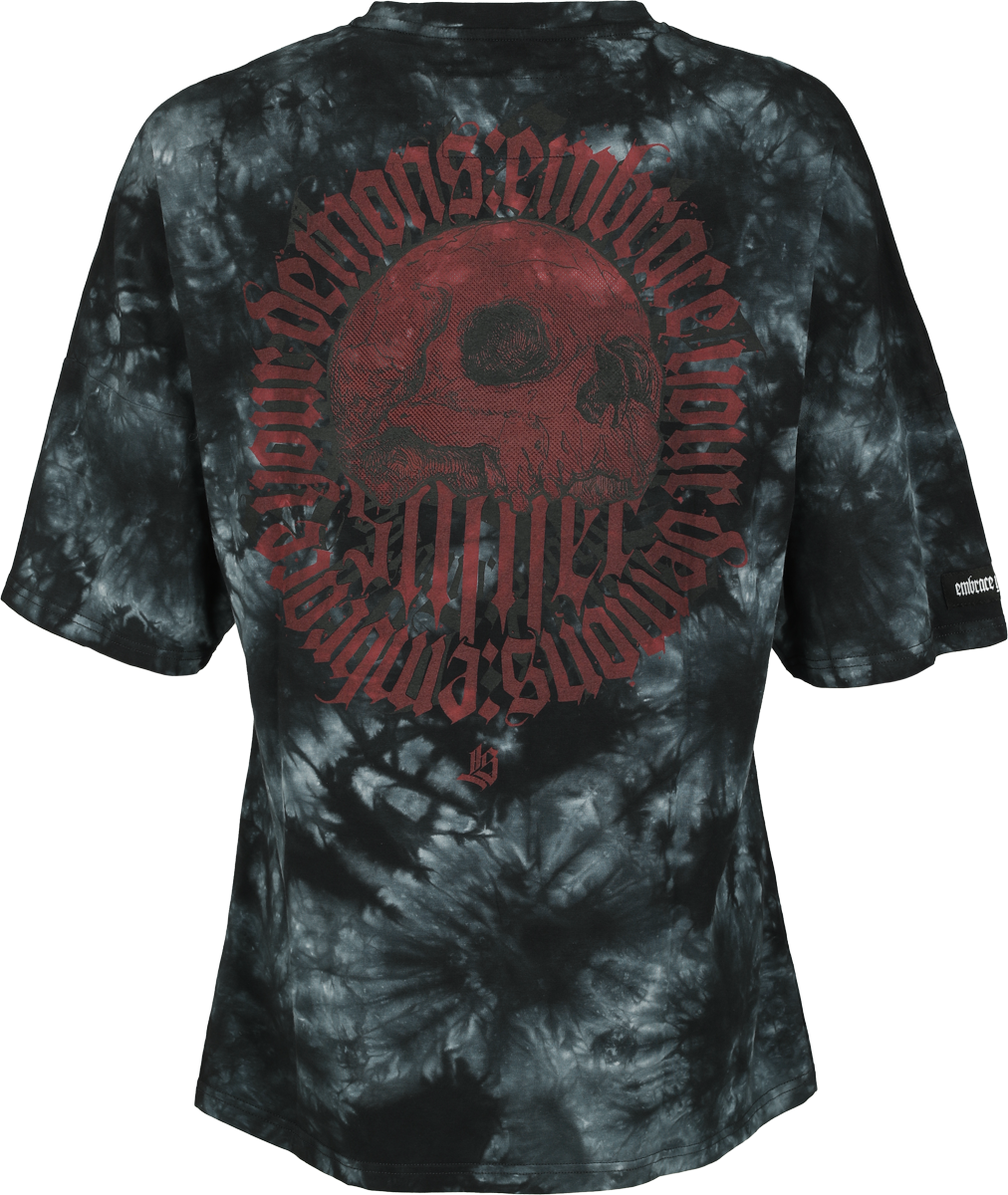 T-Shirt Manches courtes  de Rock Rebel by EMP - Lost Souls - S à XXL - pour Femme - gris - Rock Rebel by EMP - View 2