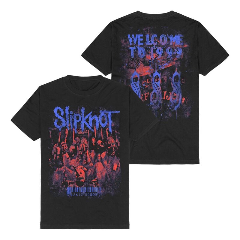 T-Shirt Manches courtes  de Slipknot - Welcome To 1999 - S à 5XL - pour Homme - noir - Slipknot