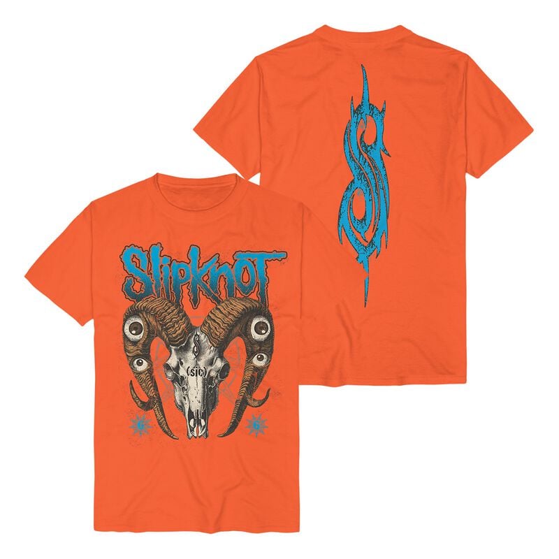 T-Shirt Manches courtes  de Slipknot - Eyed Goat - S à 4XL - pour Homme - orange - Slipknot