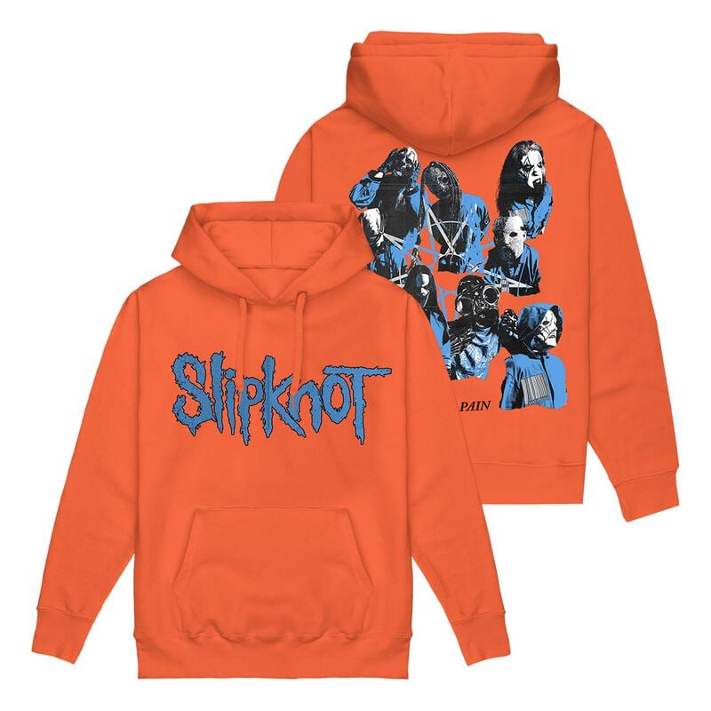 Sweat-shirt à capuche  de Slipknot - Here Comes The Pain - S à XXL - pour Homme - orange - Slipknot