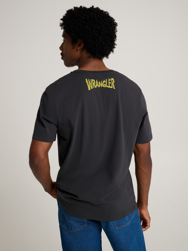 T-Shirt Manches courtes  de Wrangler - Stranger Things - T-Shirt Noir Délavé - M à XL - pour Homme - noir - Wrangler - View 2