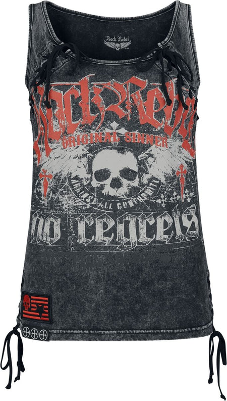 Top  de Rock Rebel by EMP - Original Sinners Top - S à XXL - pour Femme - gris - Rock Rebel by EMP