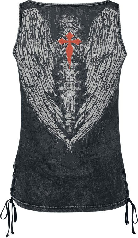 Top  de Rock Rebel by EMP - Original Sinners Top - S à XXL - pour Femme - gris - Rock Rebel by EMP - View 2