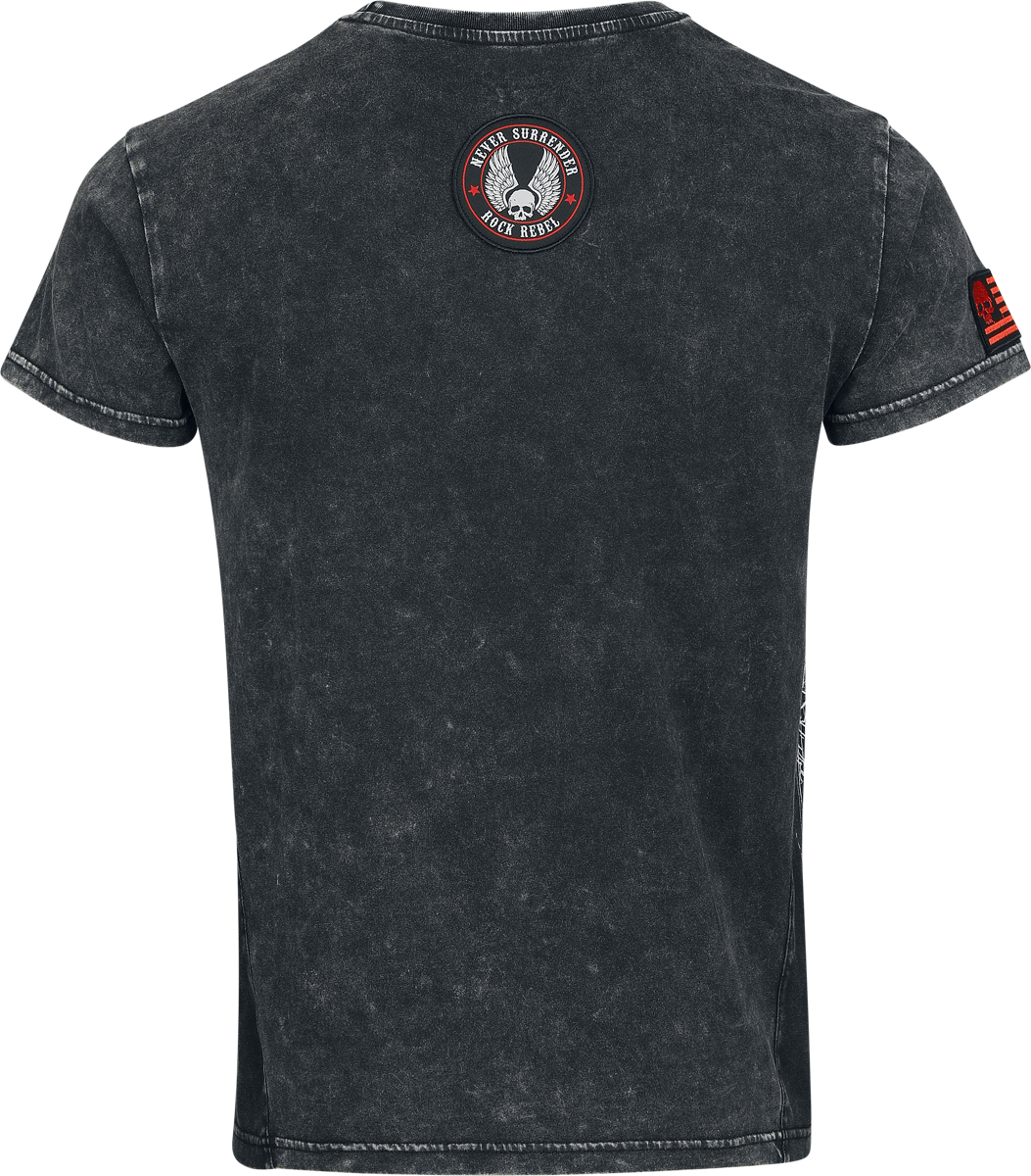 T-Shirt Manches courtes  de Rock Rebel by EMP - Original Sinner - T-Shirt - S à XXL - pour Homme - gris - Rock Rebel by EMP - View 2