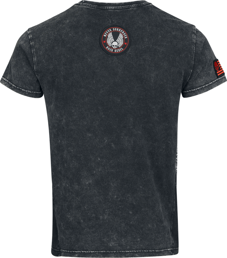 T-Shirt Manches courtes  de Rock Rebel by EMP - Original Sinner - T-Shirt - S à XXL - pour Homme - gris - Rock Rebel by EMP - View 2