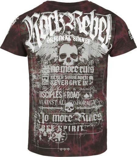 T-Shirt Manches courtes  de Rock Rebel by EMP - Original Sinner - T-Shirt - S à XXL - pour Homme - rouge - Rock Rebel by EMP - View 2