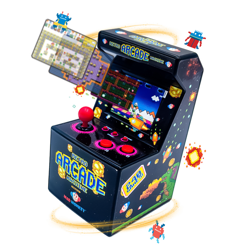 Jouets Gaming de Retro Arcade - Retro Mini Arcade Machine -  240 Jeux 8-Bit Inclus - pour Indifférent - multicolore - Retro Arcade - View 2