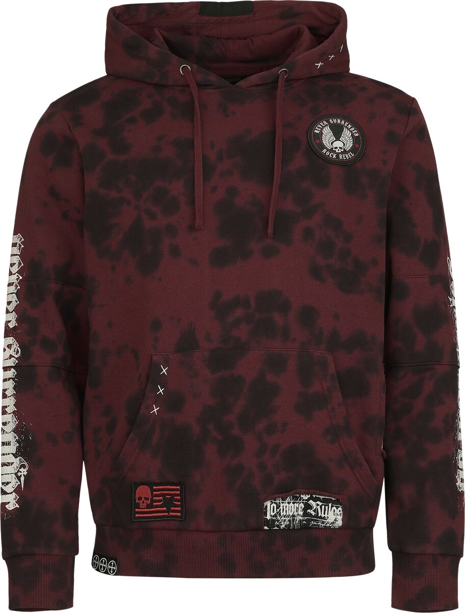 Sweat-shirt à capuche  de Rock Rebel by EMP - Original Sinner - Sweat à Capuche - S à XXL - pour Homme - rouge - Rock Rebel by EMP