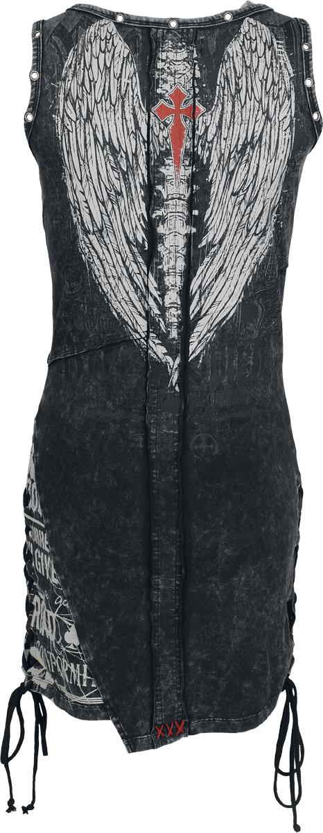 Robe courte  de Rock Rebel by EMP - Stay A Little Longer - M à XXL - pour Femme - gris - Rock Rebel by EMP - View 2