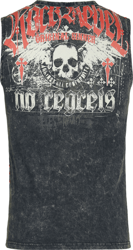 Débardeur  de Rock Rebel by EMP - Débardeur Imprimé Rock Rebel - S à XXL - pour Homme - gris - Rock Rebel by EMP - View 2