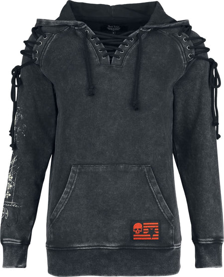 Sweat-shirt à capuche  de Rock Rebel by EMP - Rock Rebel - Sweat à Capuche - S à XXL - pour Femme - gris - Rock Rebel by EMP