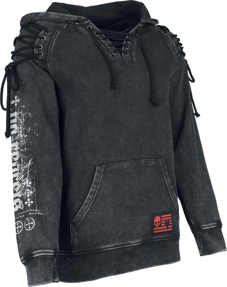 Sweat-shirt à capuche  de Rock Rebel by EMP - Rock Rebel - Sweat à Capuche - S à XXL - pour Femme - gris - Rock Rebel by EMP - View 2