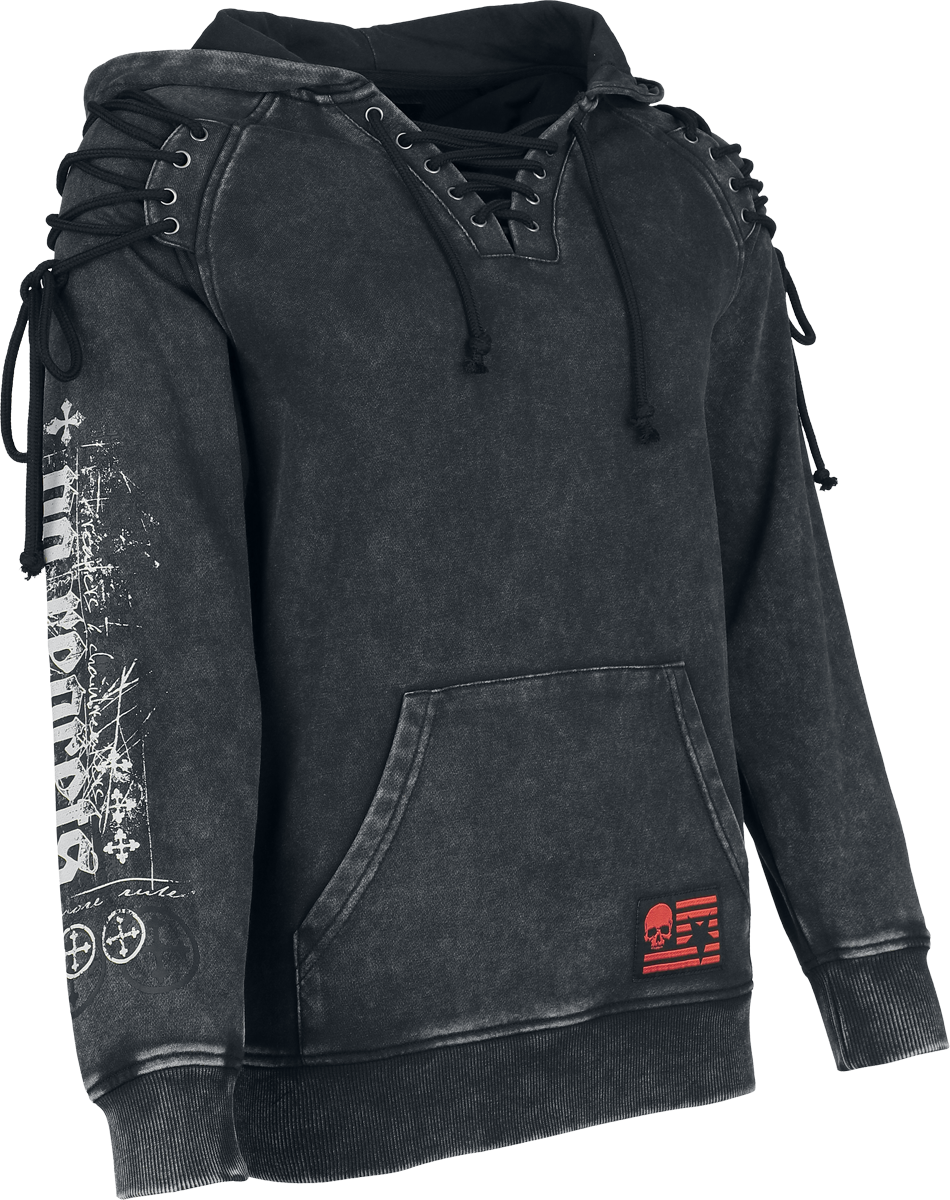 Sweat-shirt à capuche  de Rock Rebel by EMP - Rock Rebel - Sweat à Capuche - S à XXL - pour Femme - gris - Rock Rebel by EMP - View 2