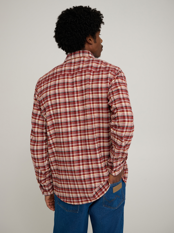 Chemise manches longues  de Wrangler - Stranger Things Will Fired Brick - Chemise - M - pour Homme - multicolore - Wrangler - View 2