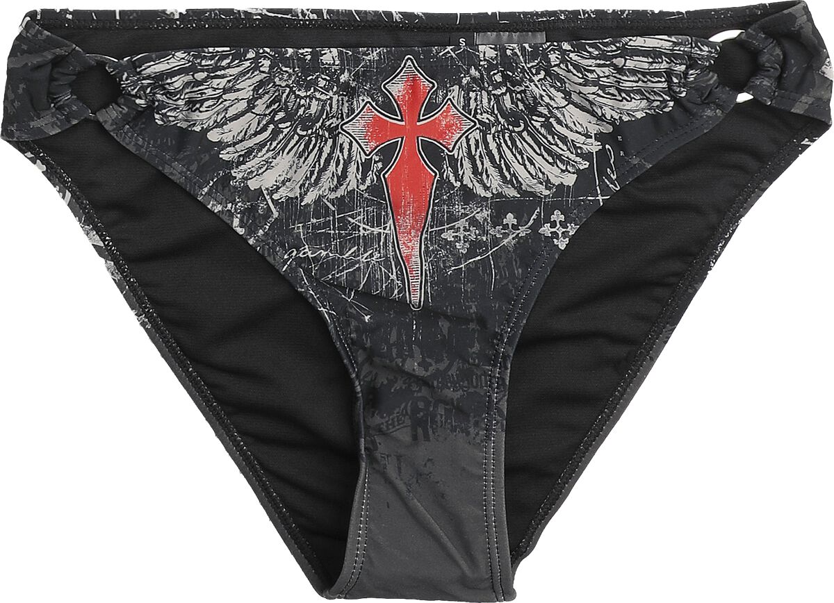 Bas de bikini  de Rock Rebel by EMP - Bas de Bikini Crânes - S à XXL - pour Femme - noir - Rock Rebel by EMP