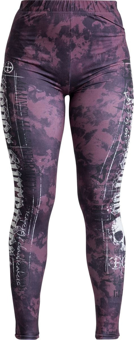 Legging  de Rock Rebel by EMP - Leggings with Skull Print - S à XXL - pour Femme - rouge - Rock Rebel by EMP