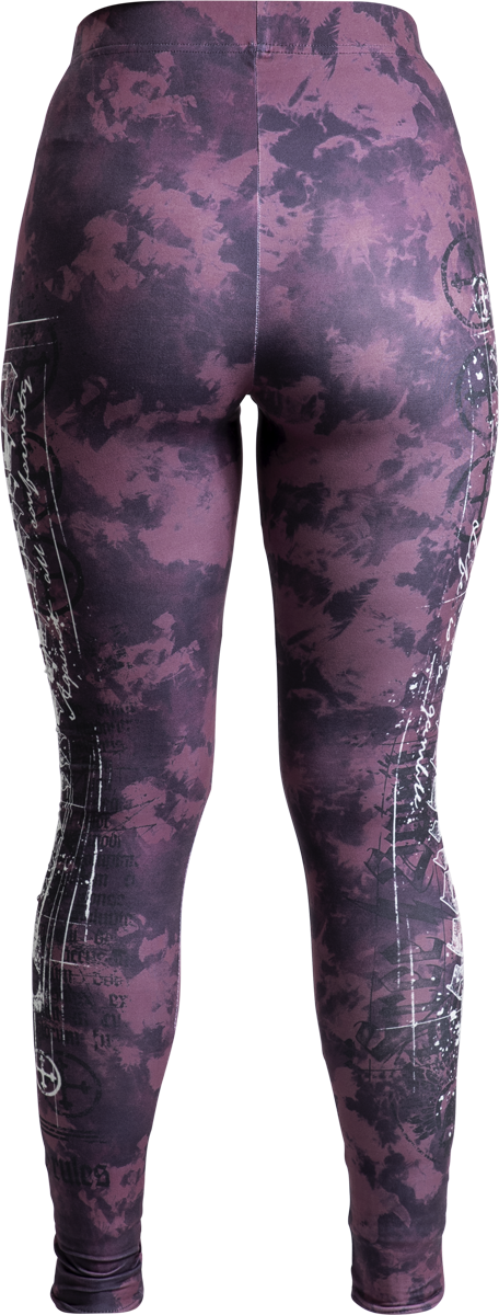 Legging  de Rock Rebel by EMP - Leggings with Skull Print - S à XXL - pour Femme - rouge - Rock Rebel by EMP - View 2