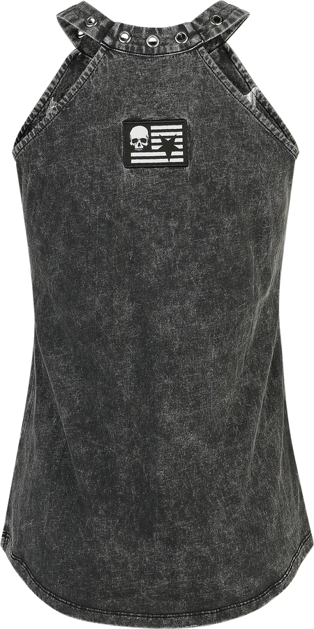 Top  de Rock Rebel by EMP - Haut avec imprimé Rock Rebel - S à XXL - pour Femme - gris - Rock Rebel by EMP - View 2