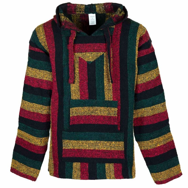 Sweat-shirt à capuche  de Siesta - Baja Top - Rasta Blend - L à XXL - pour Homme - multicolore - Siesta