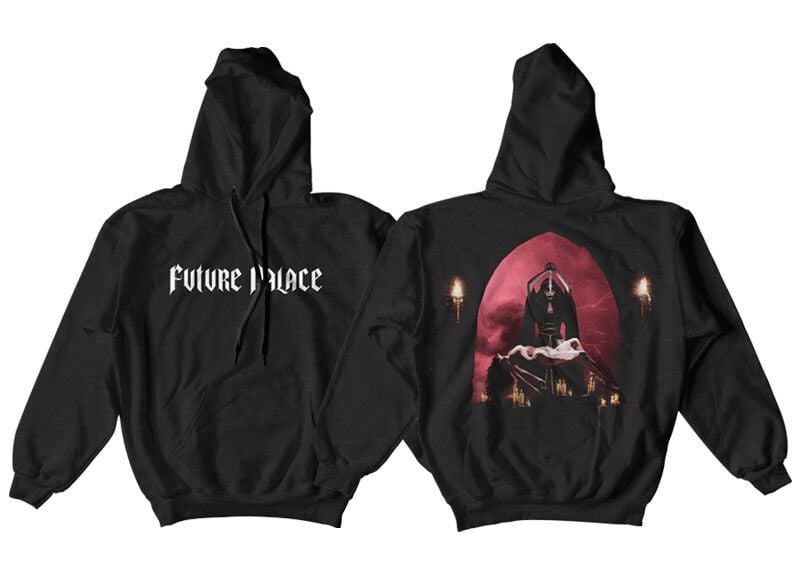 Sweat-shirt à capuche  de Future Palace - Distortion Hoodie - S à XXL - pour Homme - noir - Future Palace