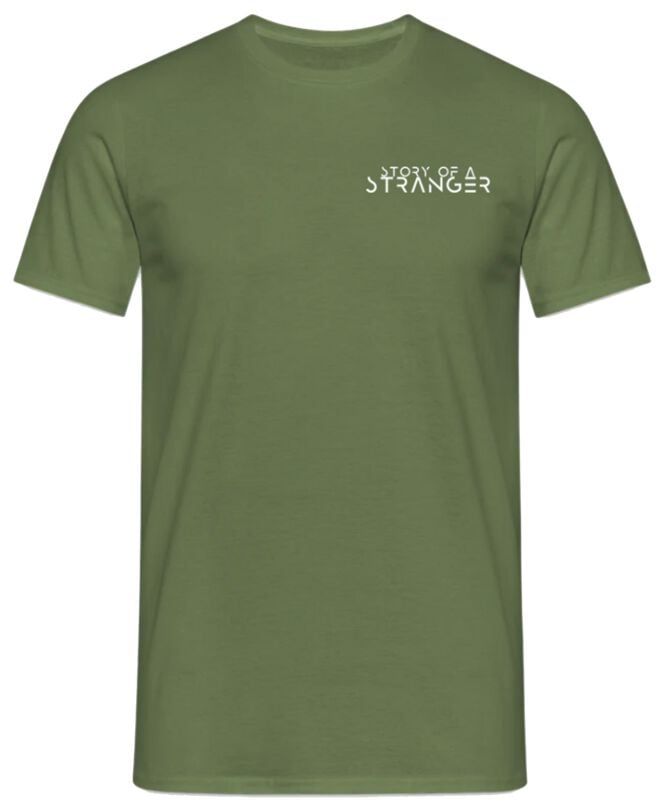 T-Shirt Manches courtes  de Story Of A Stranger - Logo - S à XXL - pour Homme - kaki - Story Of A Stranger
