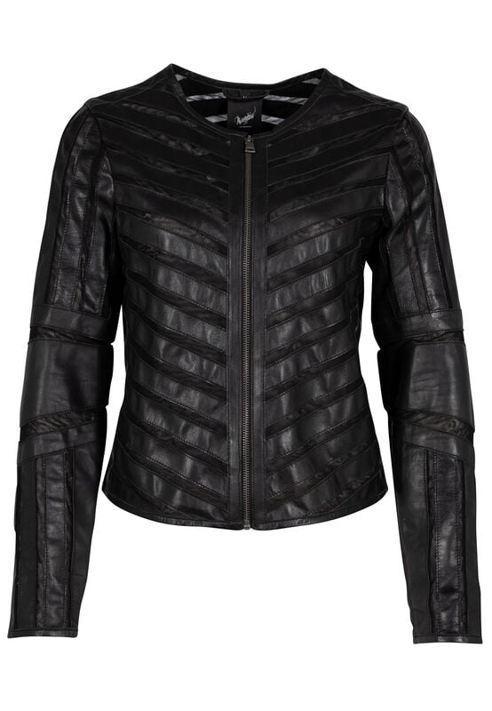 Veste en cuir  de Mauritius - GGSuri LELEV - S à XXL - pour Femme - noir - Mauritius