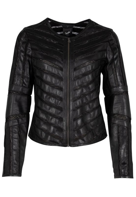 Veste en cuir  de Mauritius - GGSuri LELEV - S à XXL - pour Femme - noir - Mauritius