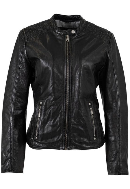 Veste en cuir  de Mauritius - MWMabou - S à XXL - pour Femme - noir - Mauritius