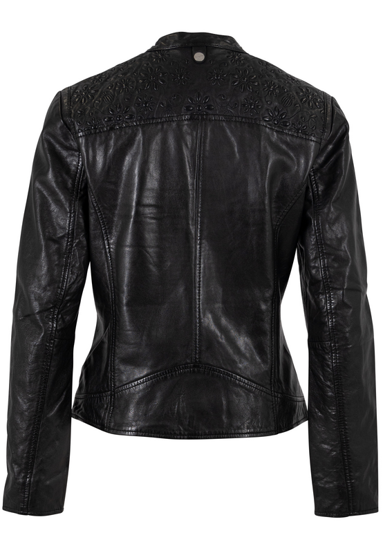 Veste en cuir  de Mauritius - MWMabou - S à XXL - pour Femme - noir - Mauritius - View 2