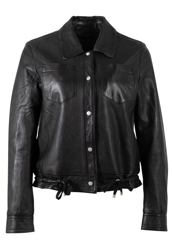 Veste en cuir  de Mauritius - MWAdilene - S à XXL - pour Femme - noir - Mauritius