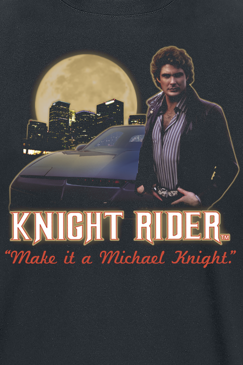 T-Shirt Manches courtes  de K 2000 - Make It A Michael Knight - S à 3XL - pour Homme - noir - K 2000 - View 2