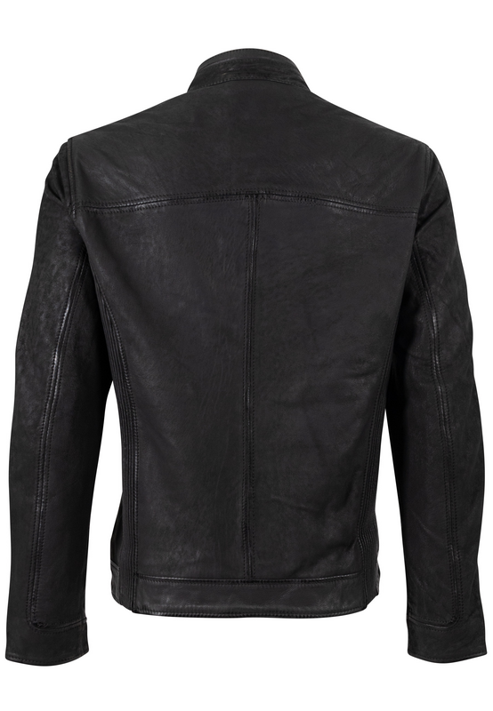 Veste en cuir  de Mauritius - MMDeplu - S à 3XL - pour Homme - anthracite - Mauritius - View 2