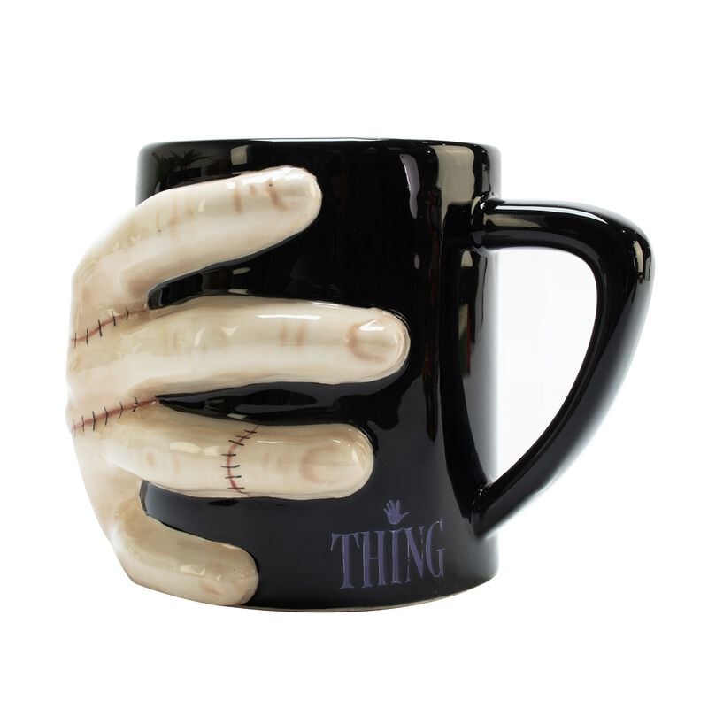 Mug Gothic de Wednesday - La Chose - Mug 3D - pour Unisexe - noir/beige - Wednesday