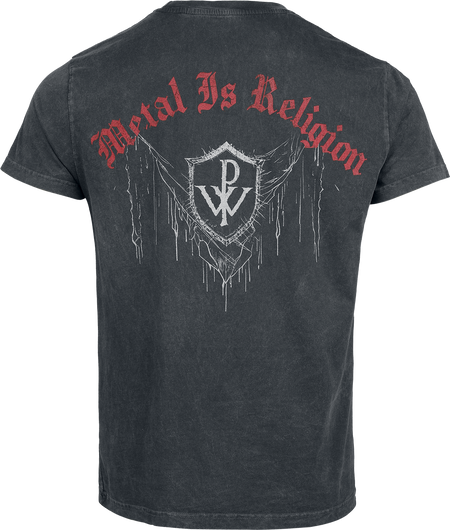 T-Shirt Manches courtes  de Powerwolf - Chaos - S à XXL - pour Homme - gris foncé - Powerwolf - View 2