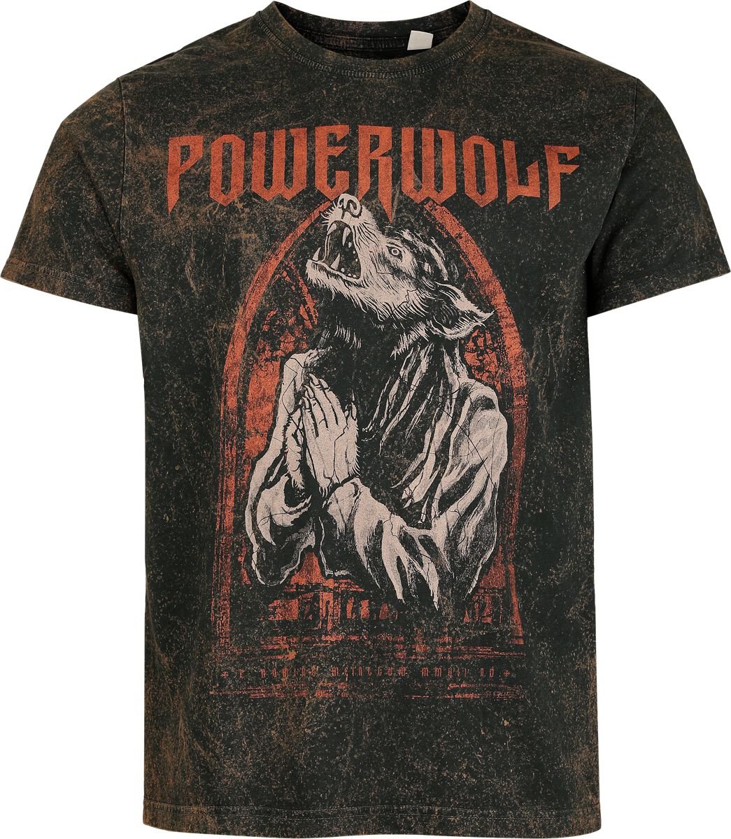 T-Shirt Manches courtes  de Powerwolf - Lupus dei - S à XXL - pour Homme - rouille - Powerwolf