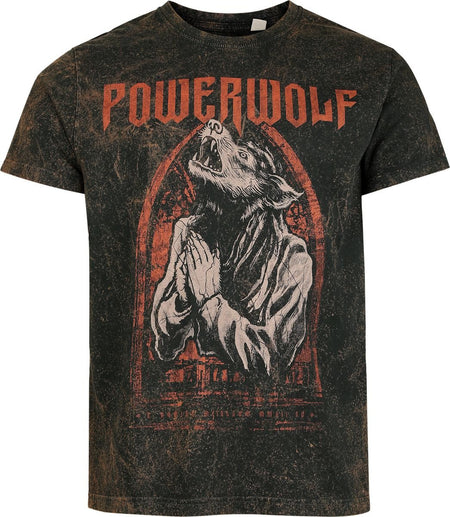 T-Shirt Manches courtes  de Powerwolf - Lupus dei - S à XXL - pour Homme - rouille - Powerwolf