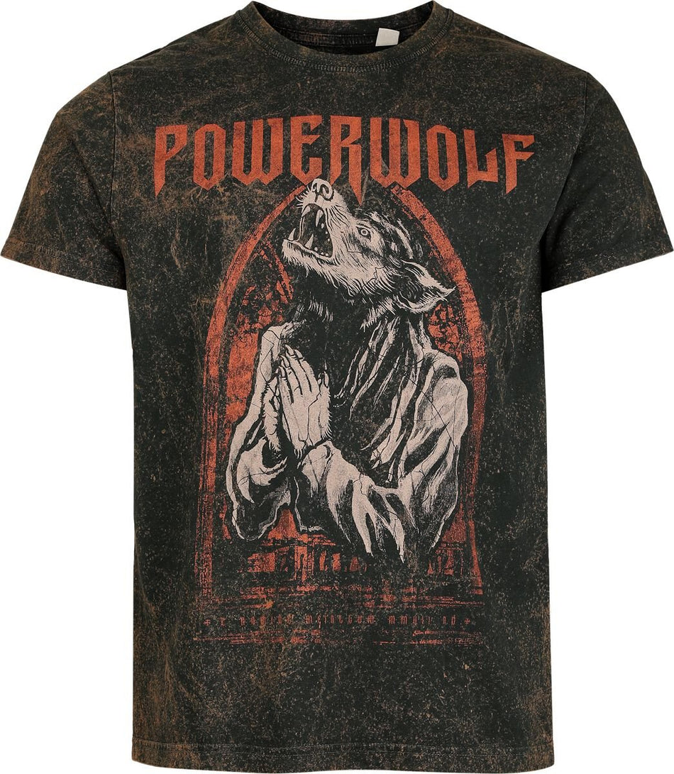 T-Shirt Manches courtes  de Powerwolf - Lupus dei - S à XXL - pour Homme - rouille - Powerwolf