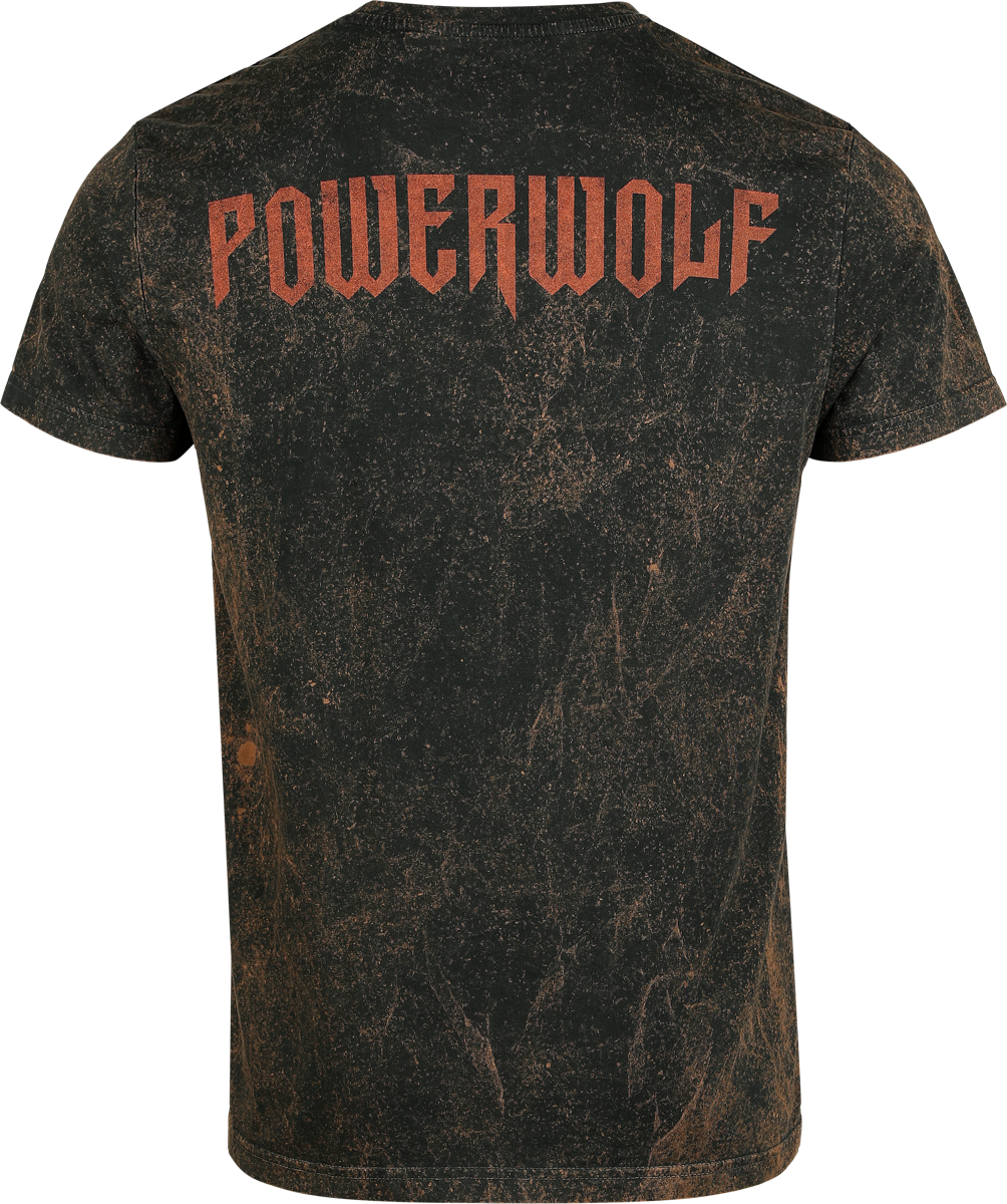 T-Shirt Manches courtes  de Powerwolf - Lupus dei - S à XXL - pour Homme - rouille - Powerwolf - View 2