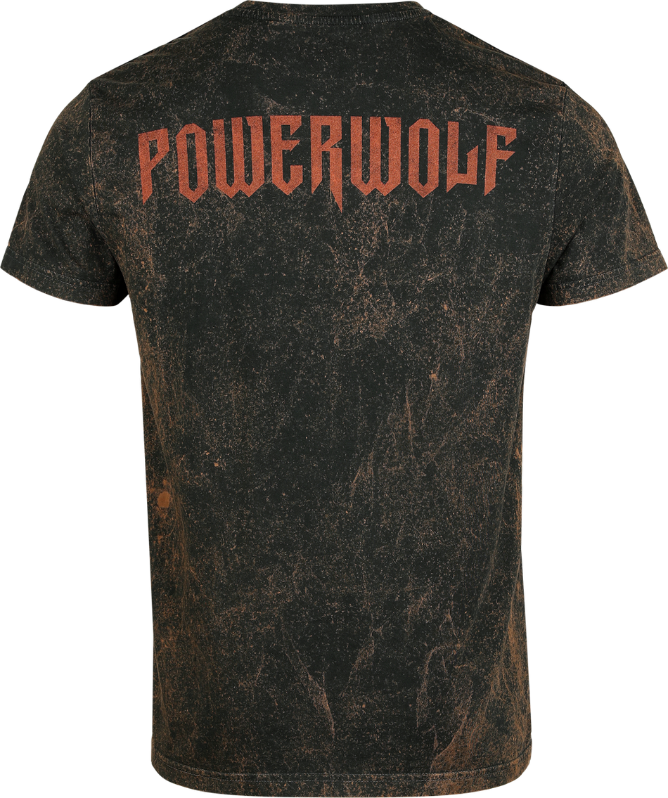 T-Shirt Manches courtes  de Powerwolf - Lupus dei - S à XXL - pour Homme - rouille - Powerwolf - View 2
