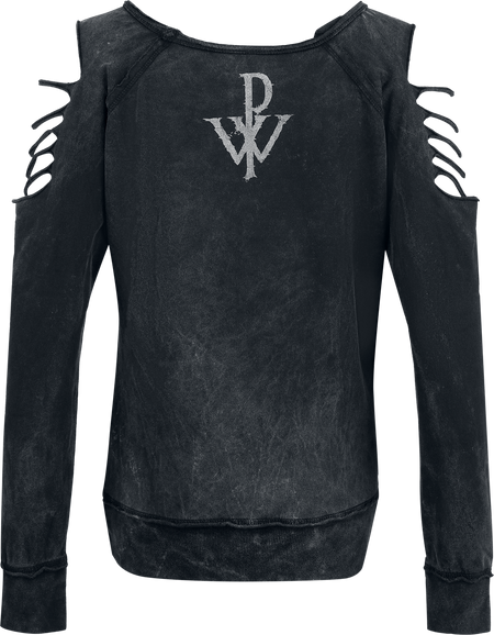 Sweat-shirt  de Powerwolf - Triple Wolves - S à XL - pour Femme - gris foncé - Powerwolf - View 2