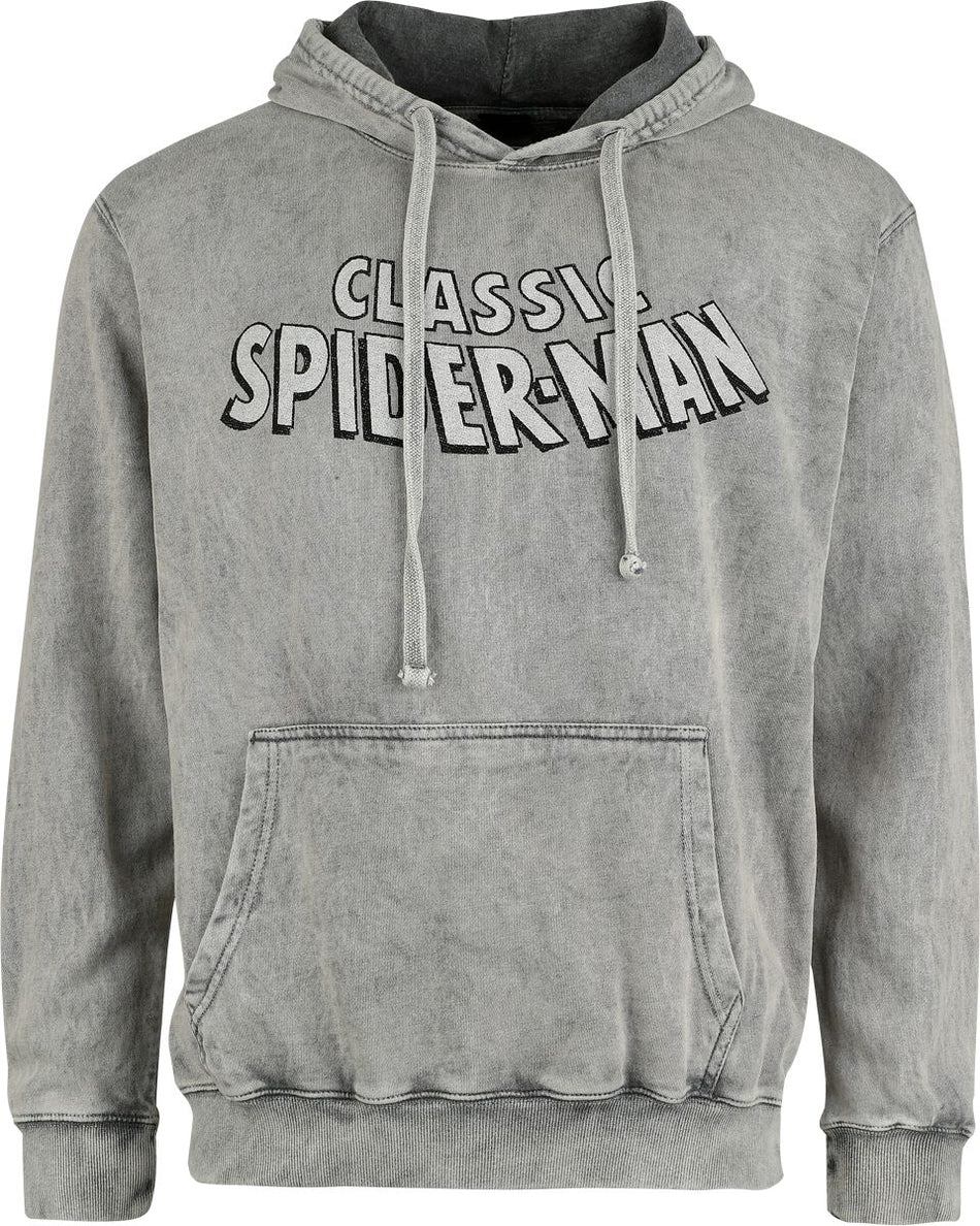 Sweat-shirt à capuche  de Spider-Man - Classic Spider-Man - S à XXL - pour Homme - gris - Spider-Man