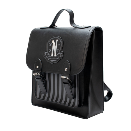 Mini Sac À Dos Gothic de Wednesday - Nevermore - pour Femme - noir/argent - Wednesday - View 2