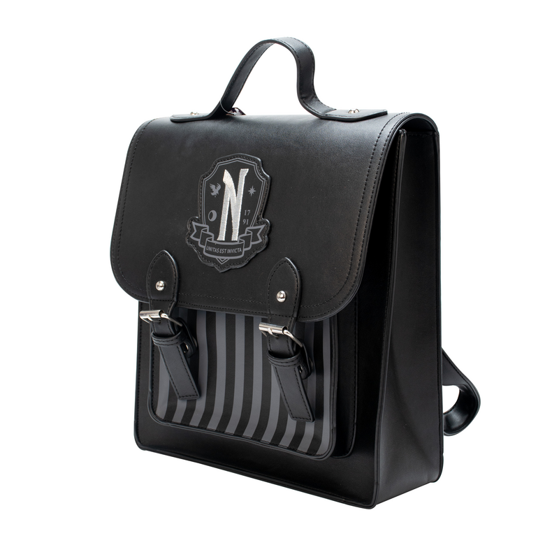 Mini Sac À Dos Gothic de Wednesday - Nevermore - pour Femme - noir/argent - Wednesday - View 2
