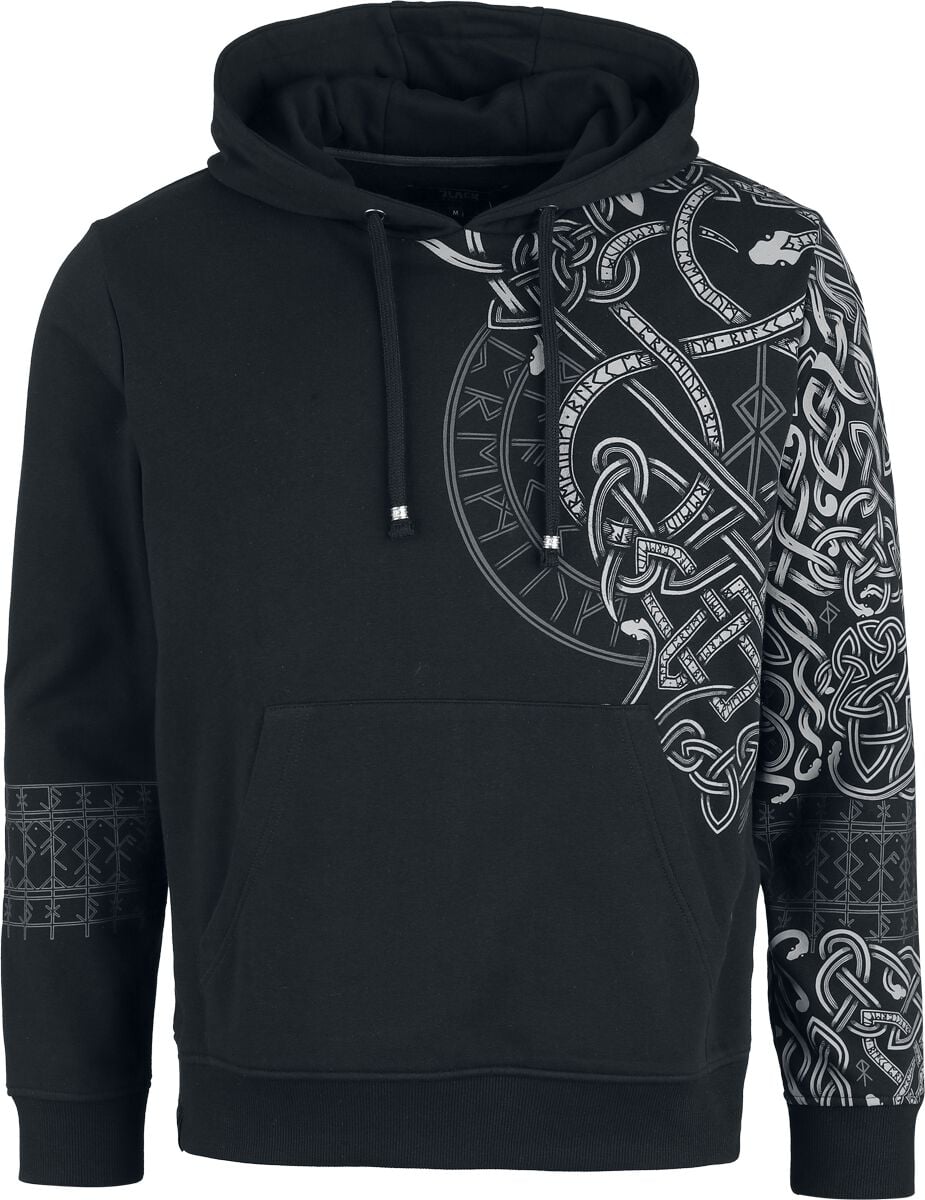 Sweat-shirt à capuche  de Black Premium by EMP - Celtic Snake - S à XXL - pour Homme - noir - Black Premium by EMP