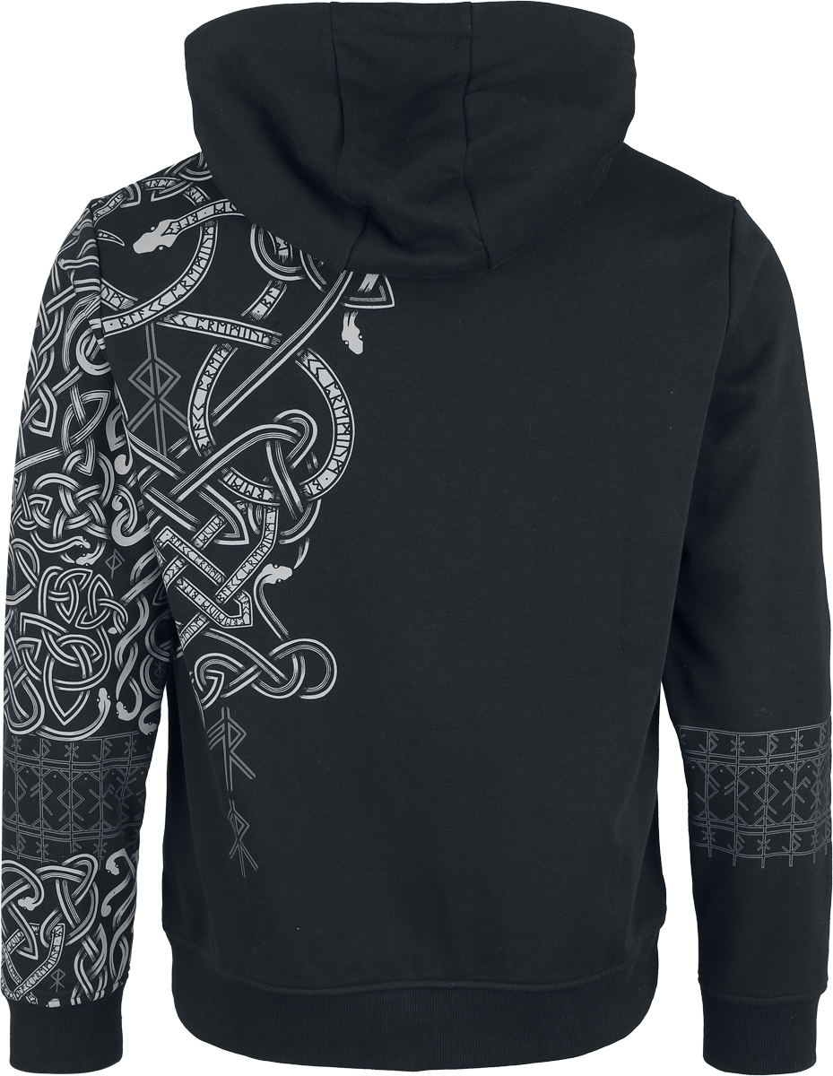 Sweat-shirt à capuche  de Black Premium by EMP - Celtic Snake - S à XXL - pour Homme - noir - Black Premium by EMP - View 2