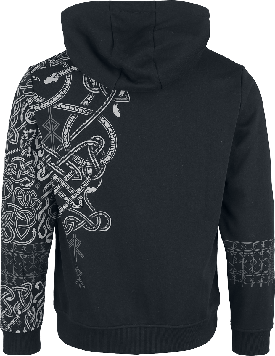 Sweat-shirt à capuche  de Black Premium by EMP - Celtic Snake - S à XXL - pour Homme - noir - Black Premium by EMP - View 2
