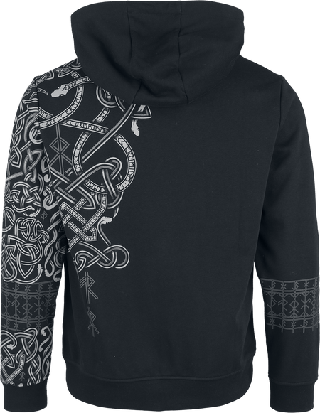 Sweat-shirt à capuche  de Black Premium by EMP - Celtic Snake - S à XXL - pour Homme - noir - Black Premium by EMP - View 2