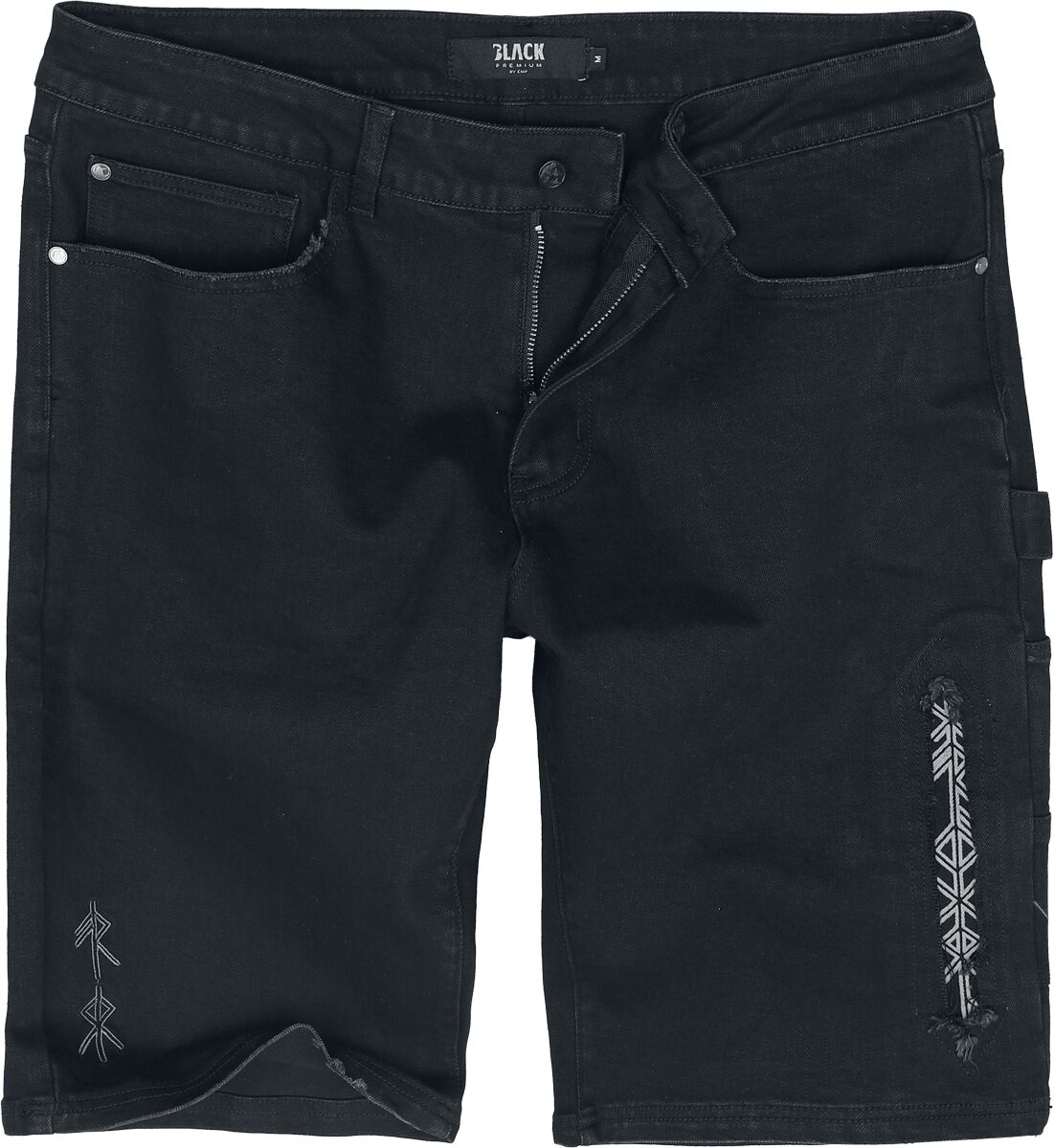 Short  de Black Premium by EMP - Celtic Snake - Short en Jean - S à XXL - pour Homme - noir - Black Premium by EMP